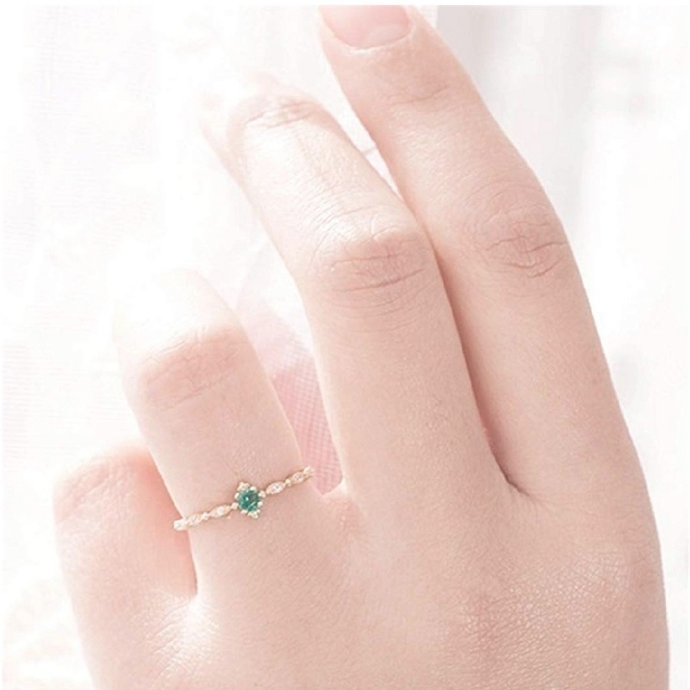 **SALE** Dainty Emerald Ring